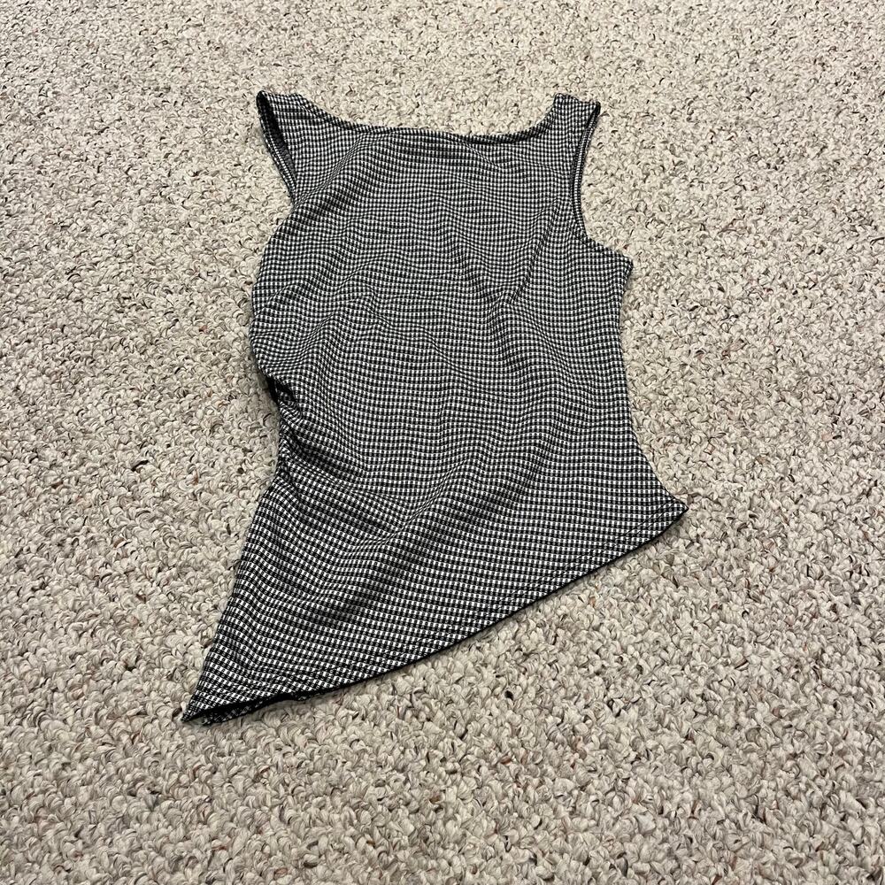 Lisa Says Gah Erin Tank Top S Gingham Plaid Caviar Preppy Classic Casual Summer